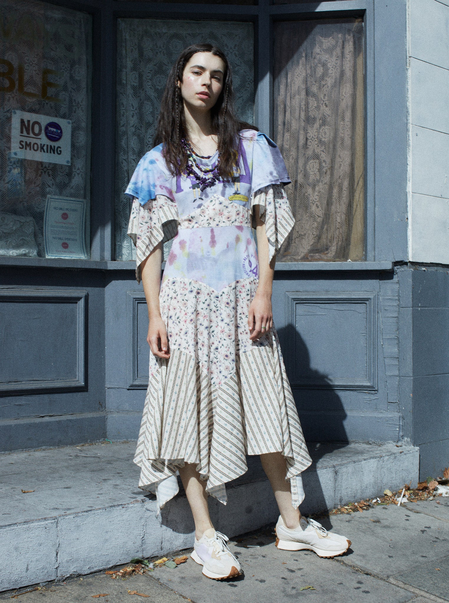 Vinti Andrews Upcycle T-shirt Handkerchief dress