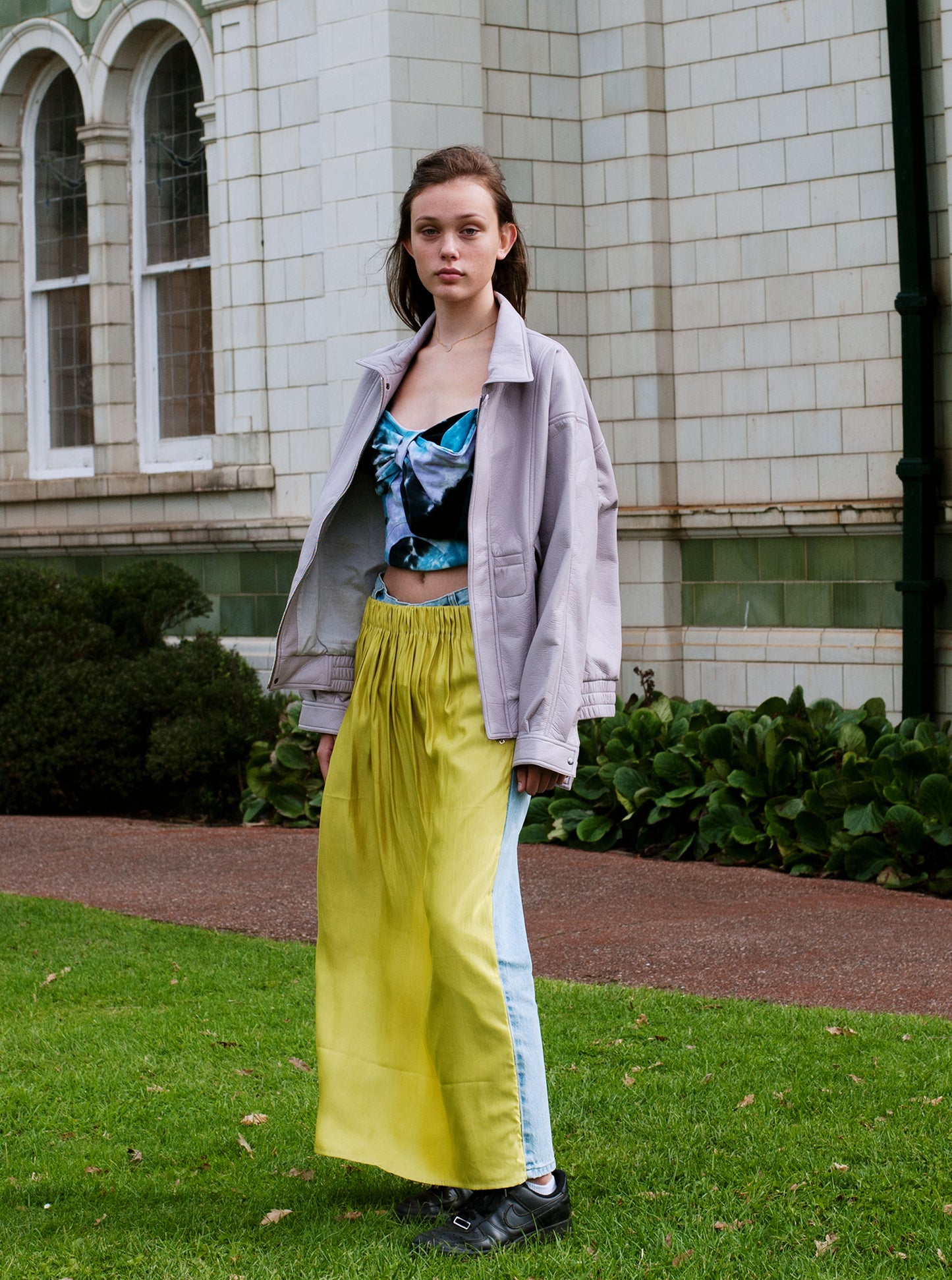 Vinti Andrews Satin Skirt Jean