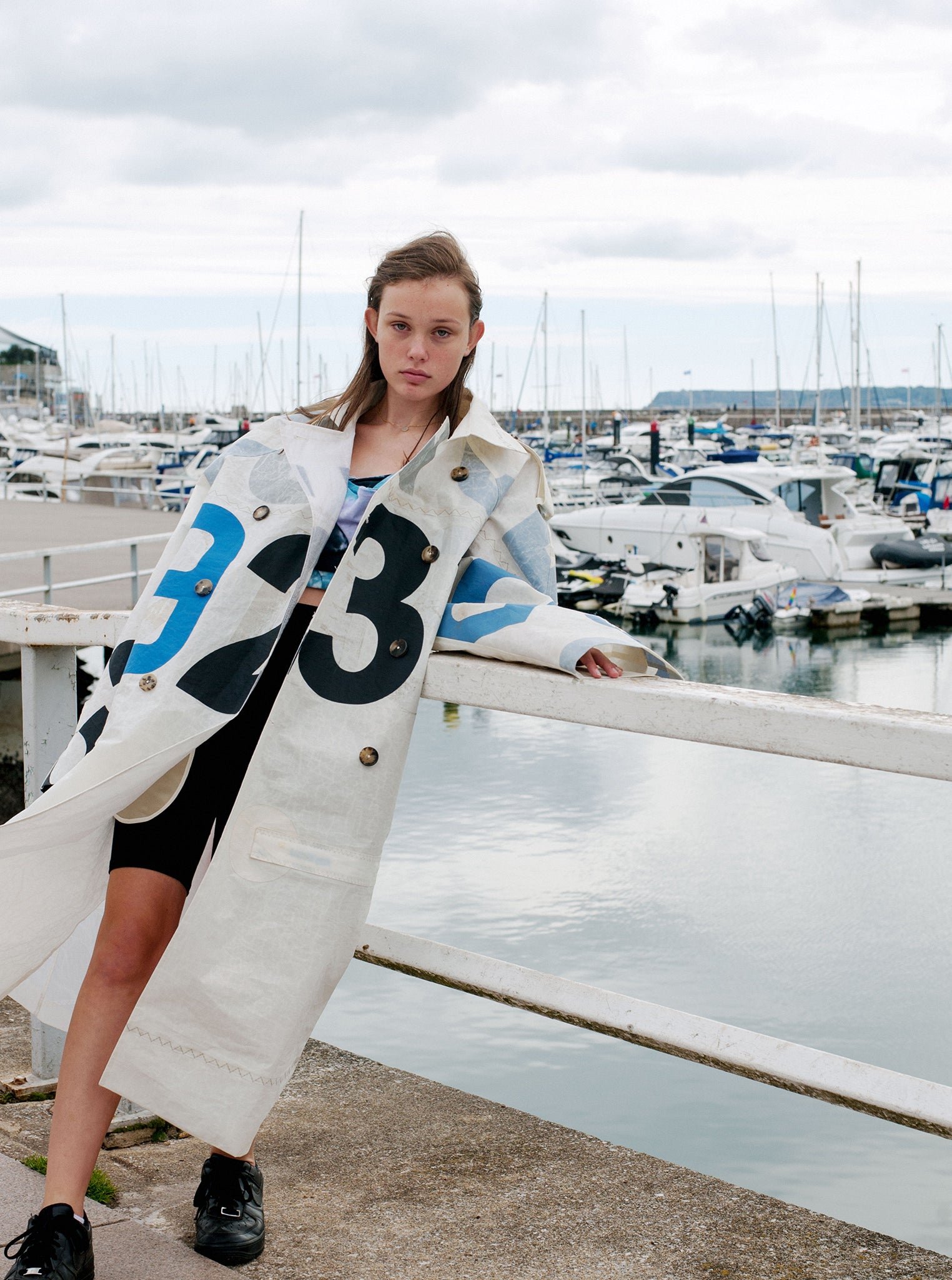 Vinti Andrews Sail Trench Coat