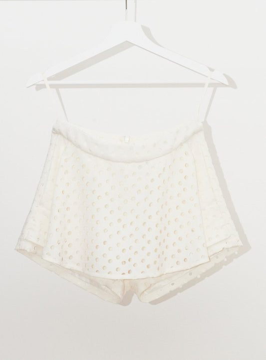 Vinti Andrews Skirt Shorts White