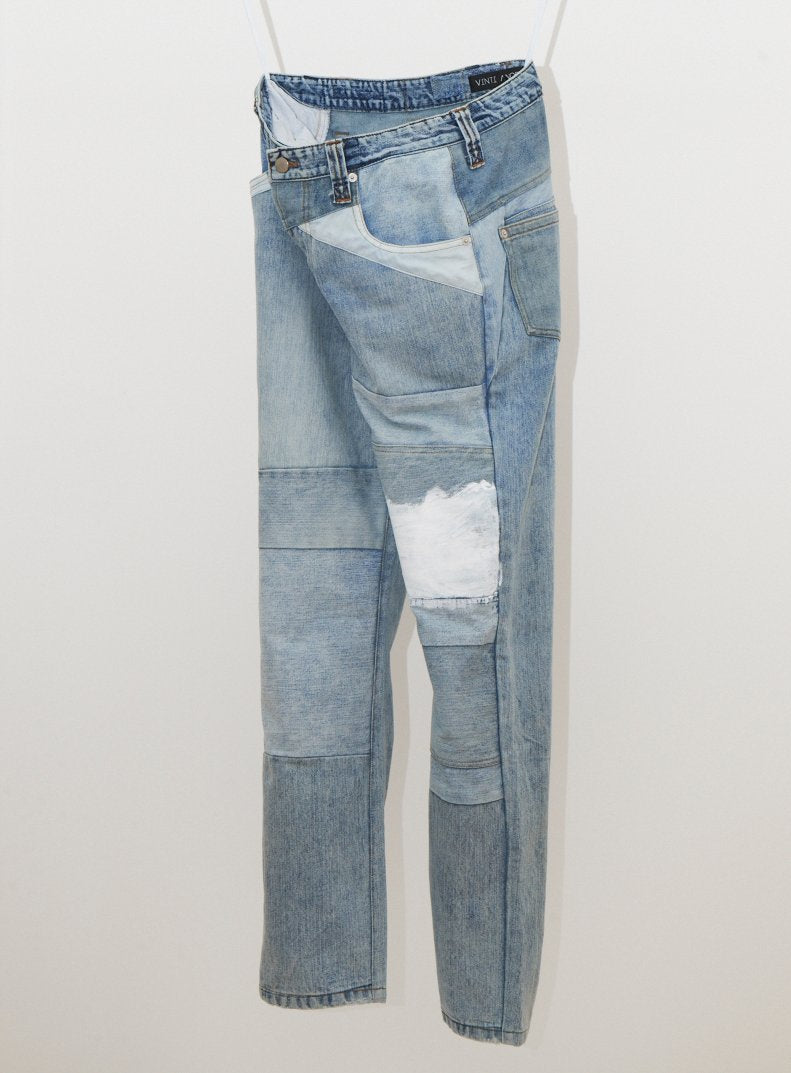 Reworked Painted Jeans