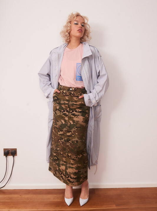Vinti Andrews 90s Shirting Summer Coat