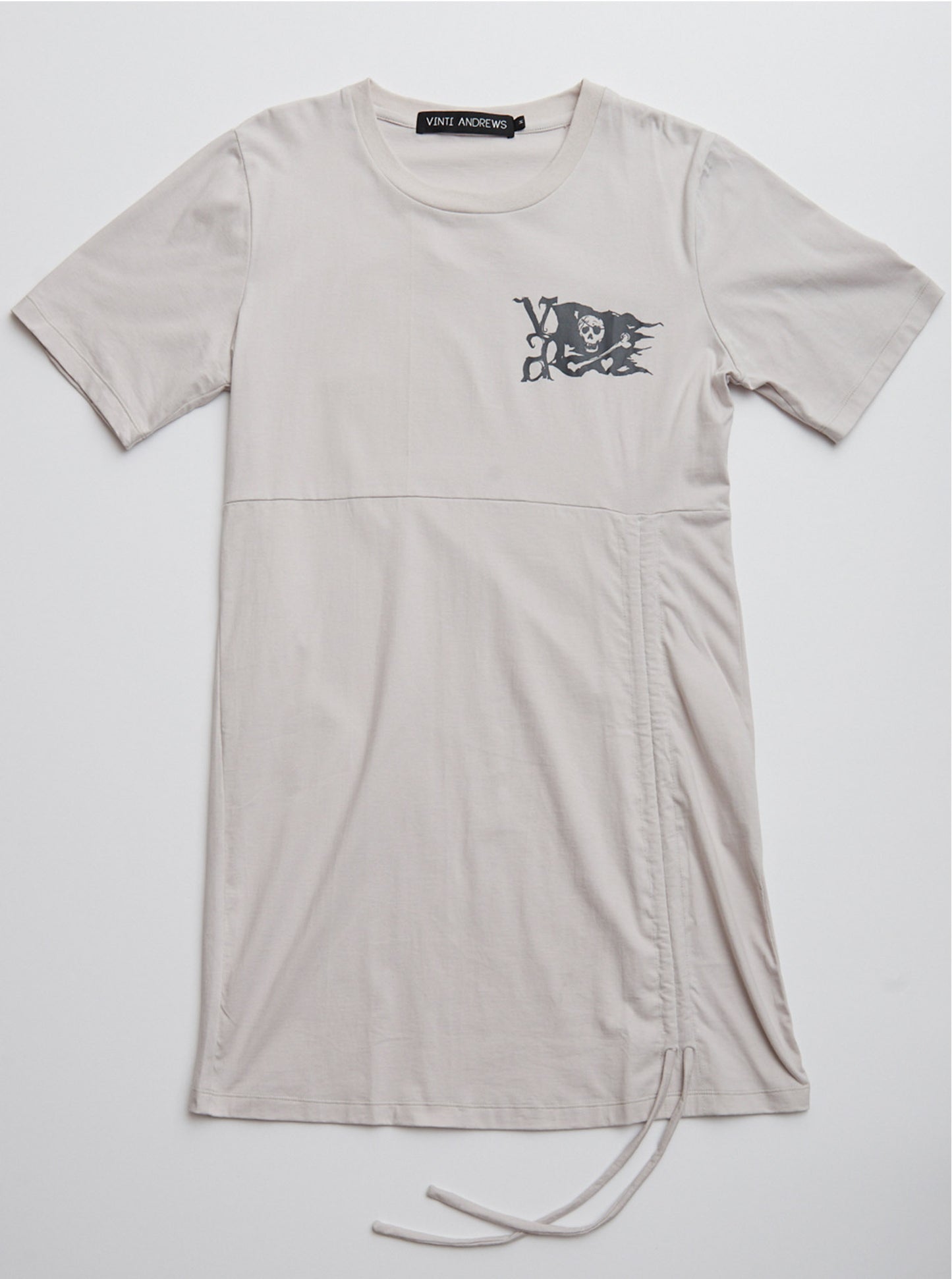 Vinti Andrews Pull-up T-Shirt Dress Grey