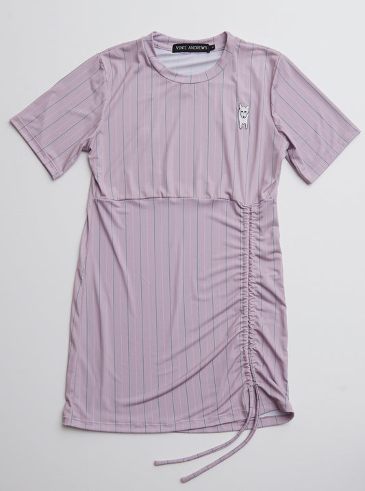 Vinti Andrews Pull-up T-Shirt Dress Retro Lilac