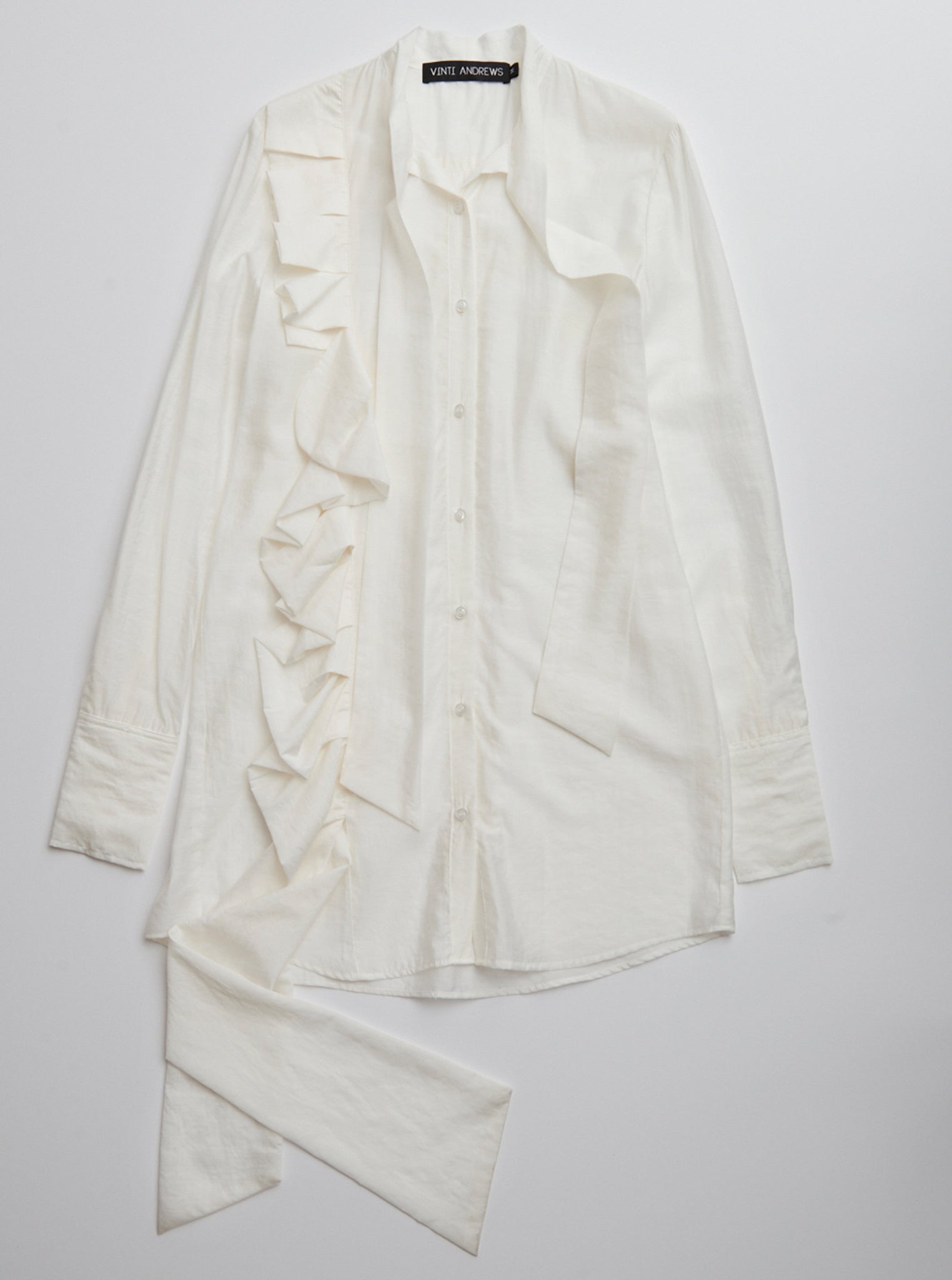 Vinti Andrews Frill Shirt Dress