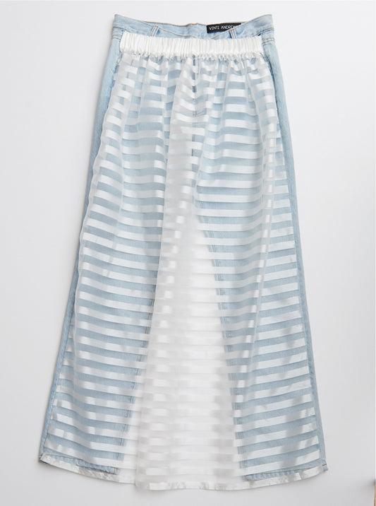 Vinti Andrews Organza Jean Skirt