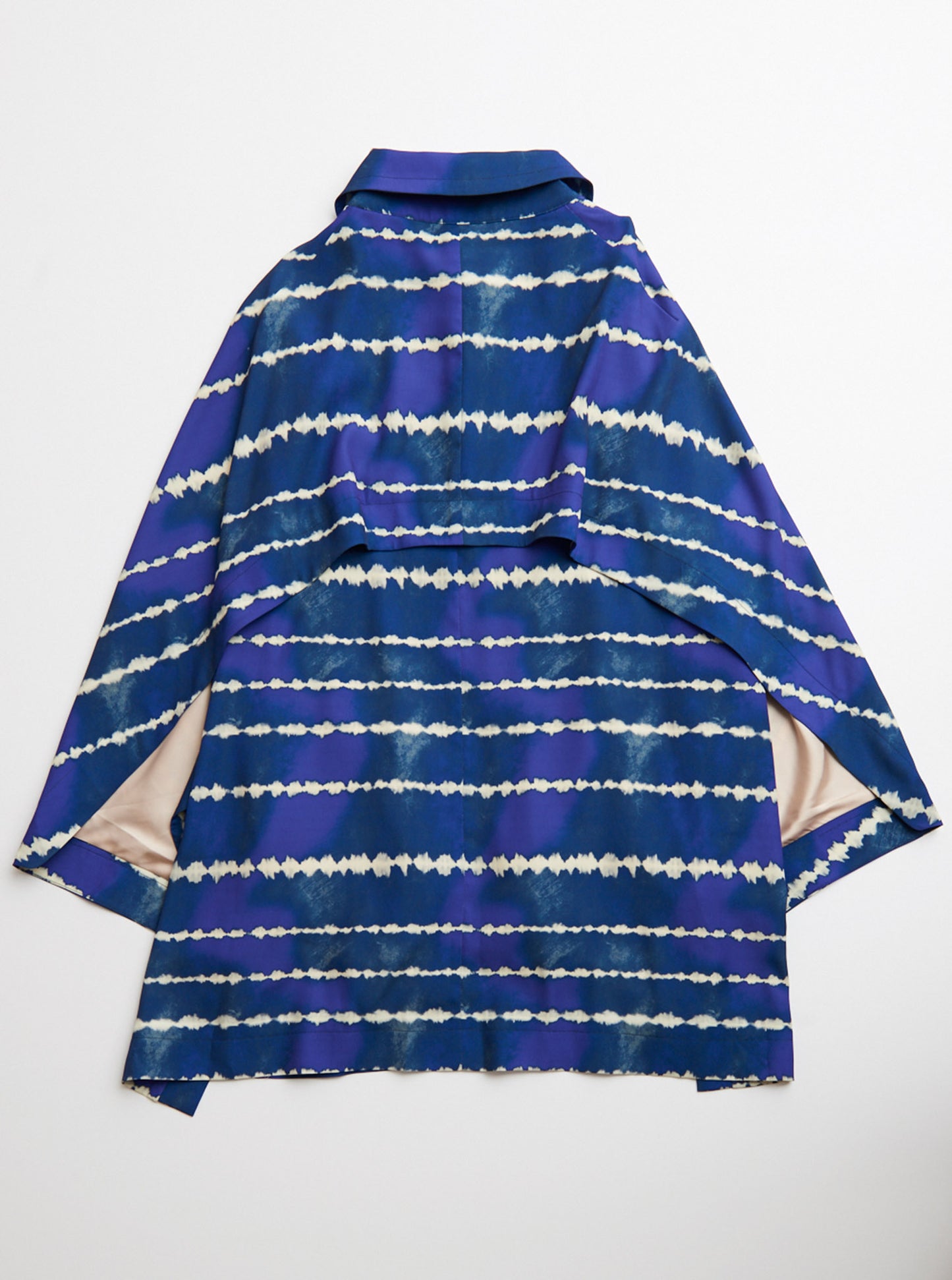 Vinti Andrews Tie Dye Print Kimono Sleeves Jacket