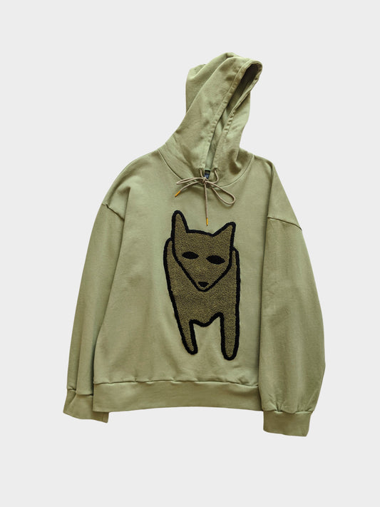 Vinti Andrews Khaki Fox Hoody