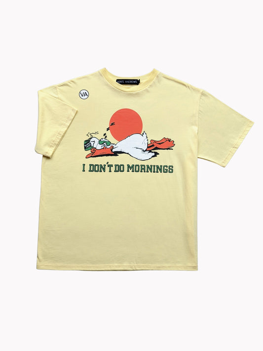 Vinti Andrews Unisex Printed T-Shirt MORNING Yellow