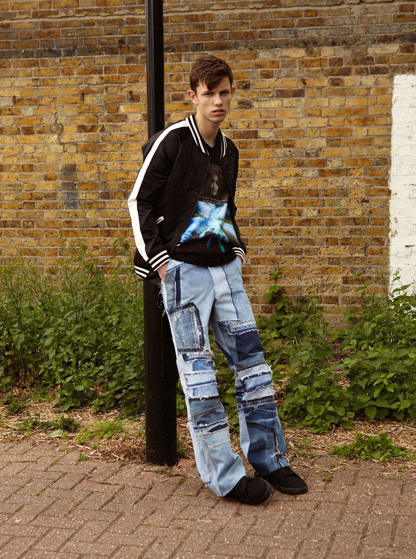 Vinti Andrews Patched Remake Trousers