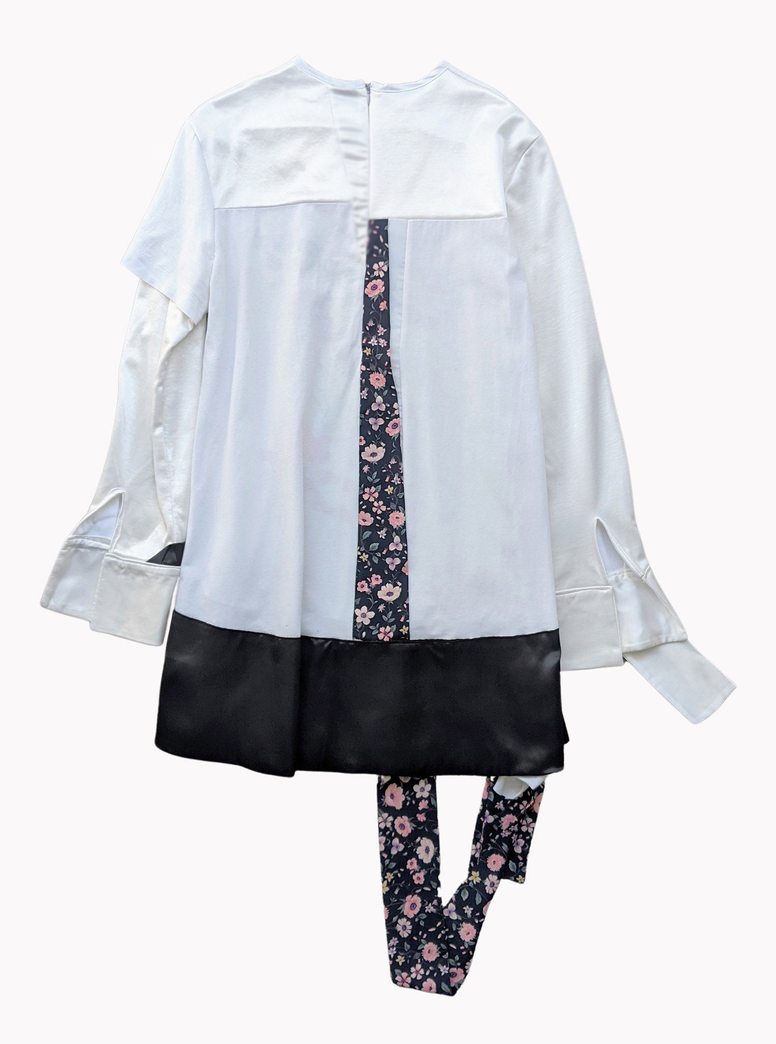 Vinti Andrews Upcycled T-shirt Satin Dress