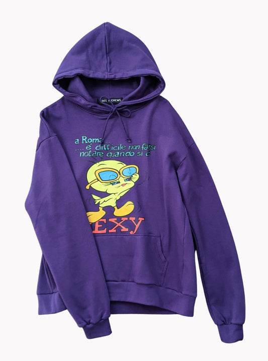 Vinti Andrews Printed Hoody SEXY Purple