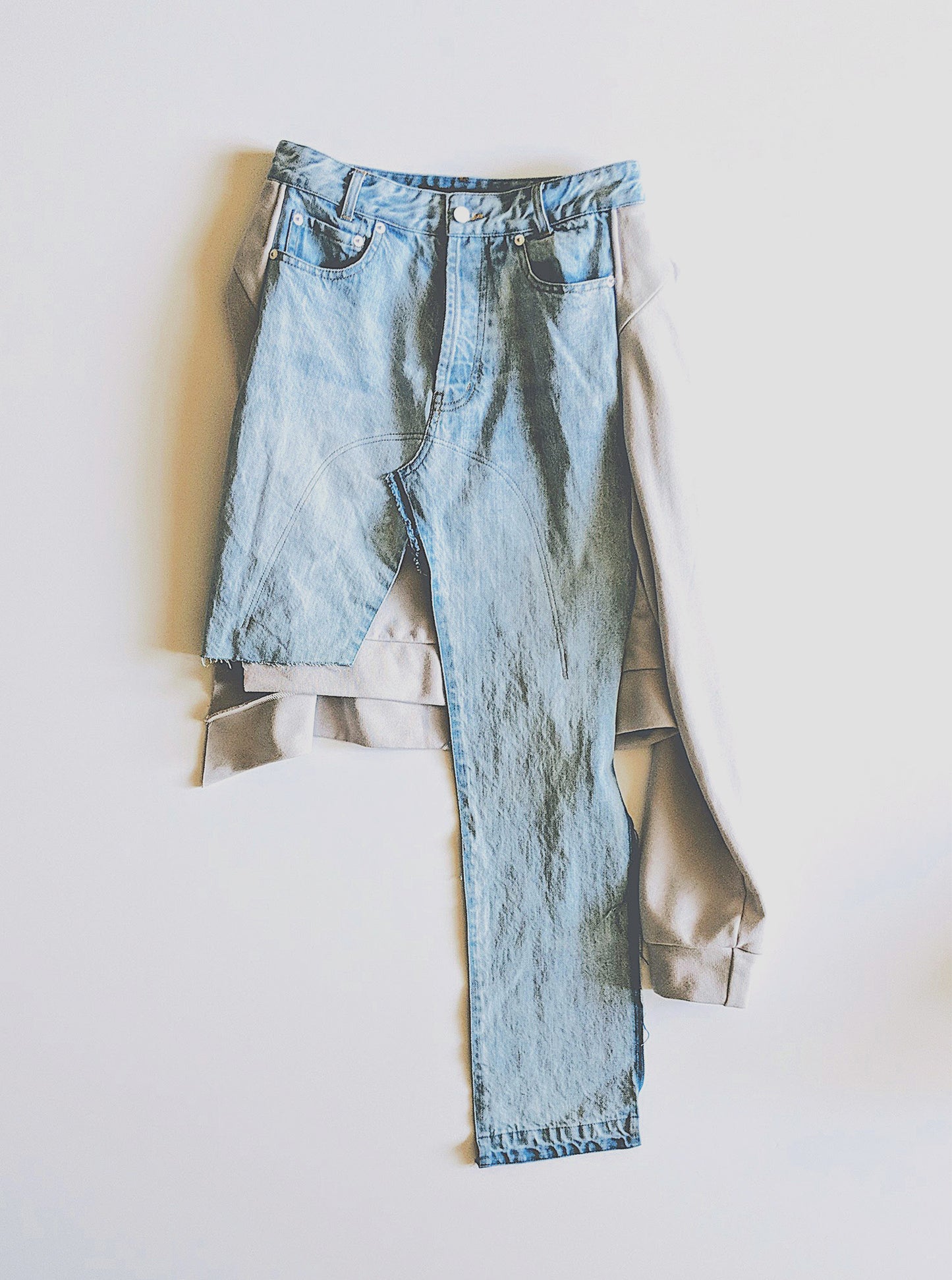 Vinti Andrews Sweater Jean Skirt