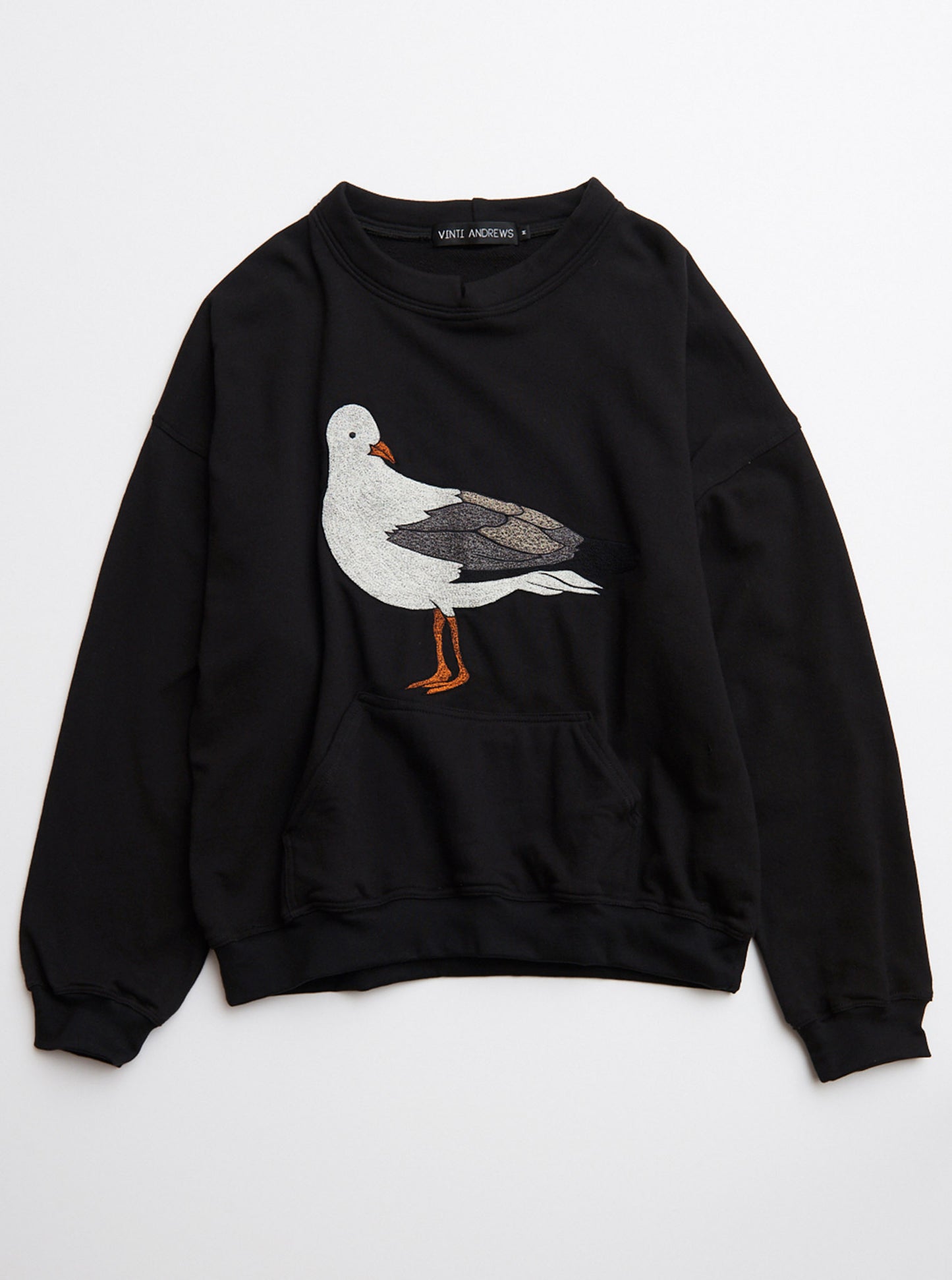 Vinti Andrews Embroidery Seagull Sweatshirt