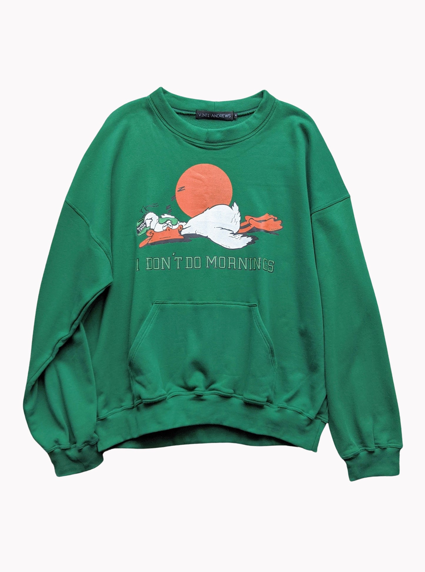 Vinti Andrews Printed Sweatshirt MORNING Green