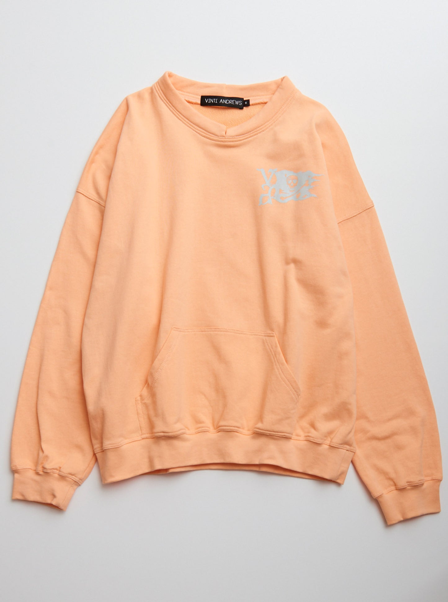 Vinti Andrews Skull Logo Print Sweatshirt