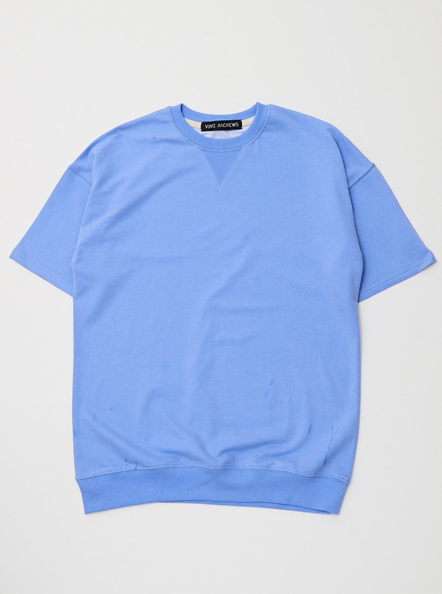 Vinti Andrews Short Sleeves Sweatshirt Blue
