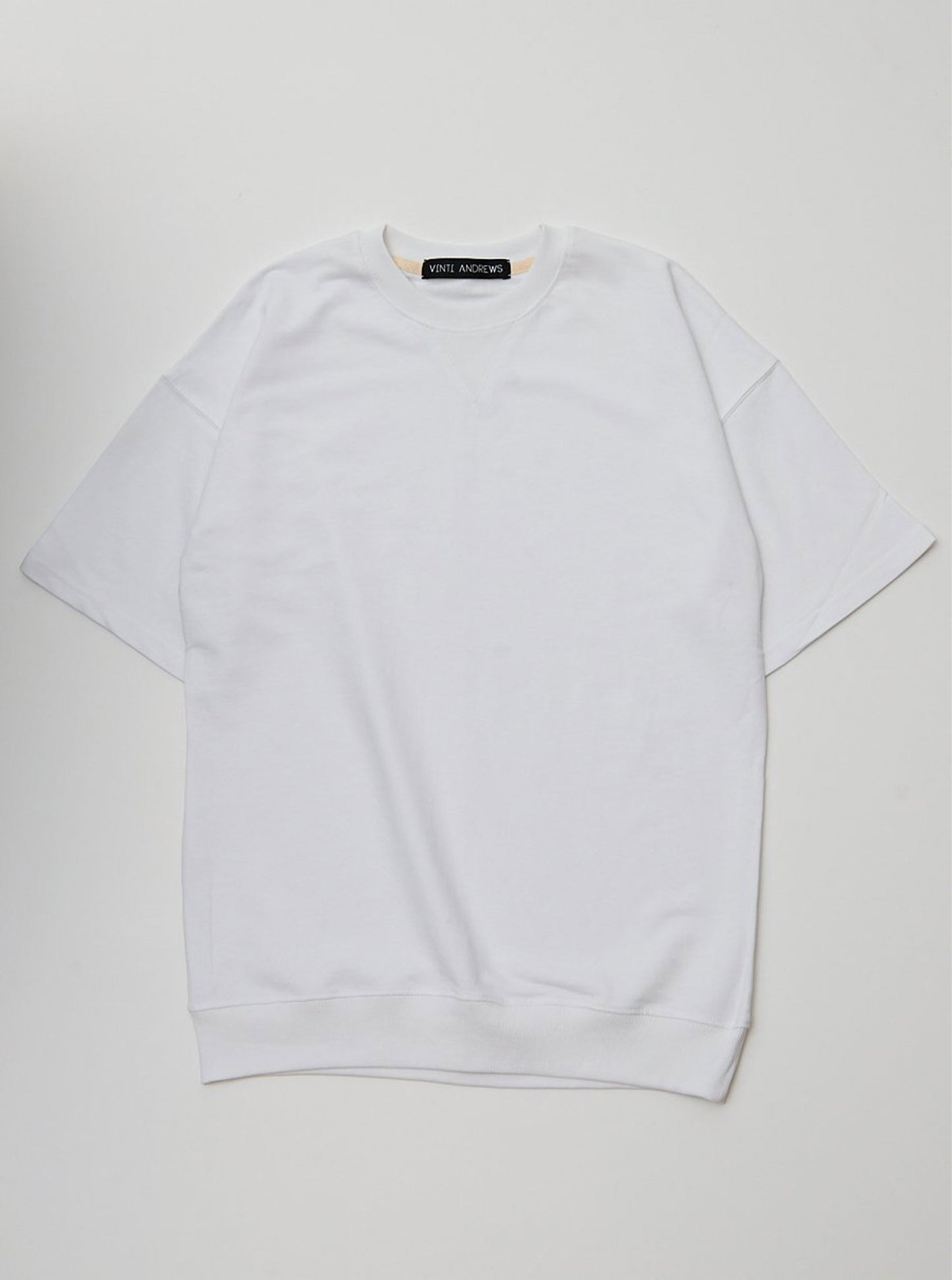 Vinti Andrews Short Sleeves Sweatshirt White