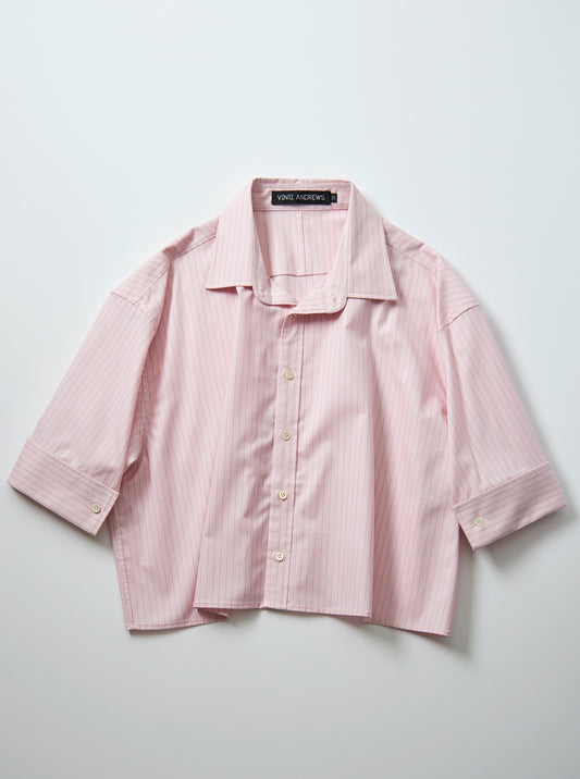 Vinti Andrews Oversize Cropped Shirt