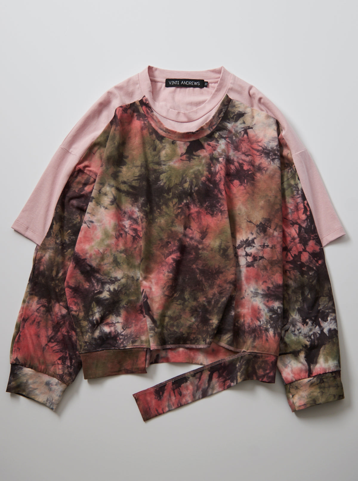 Vinti Andrews Tie Dye T Shirt Sweater