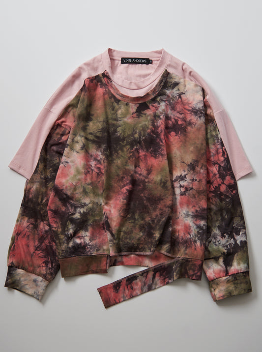 Vinti Andrews Tie Dye T Shirt Sweater