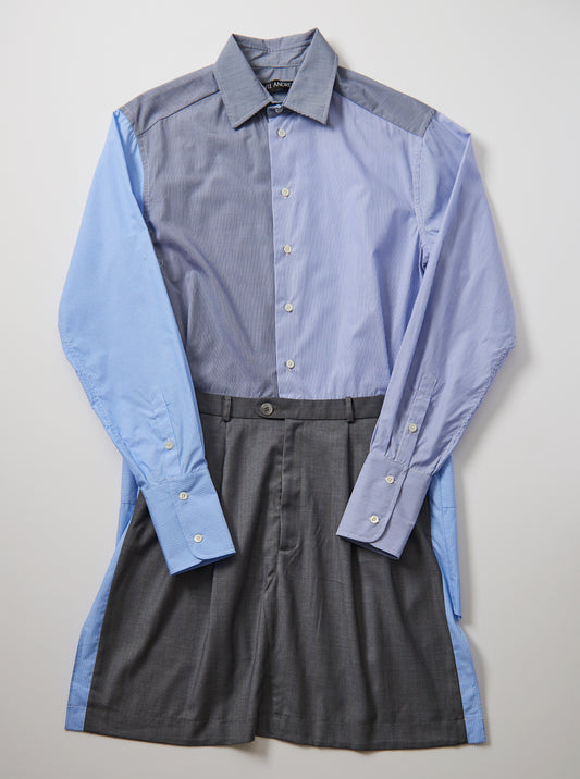 Front Tailor Pants Shirt Dress