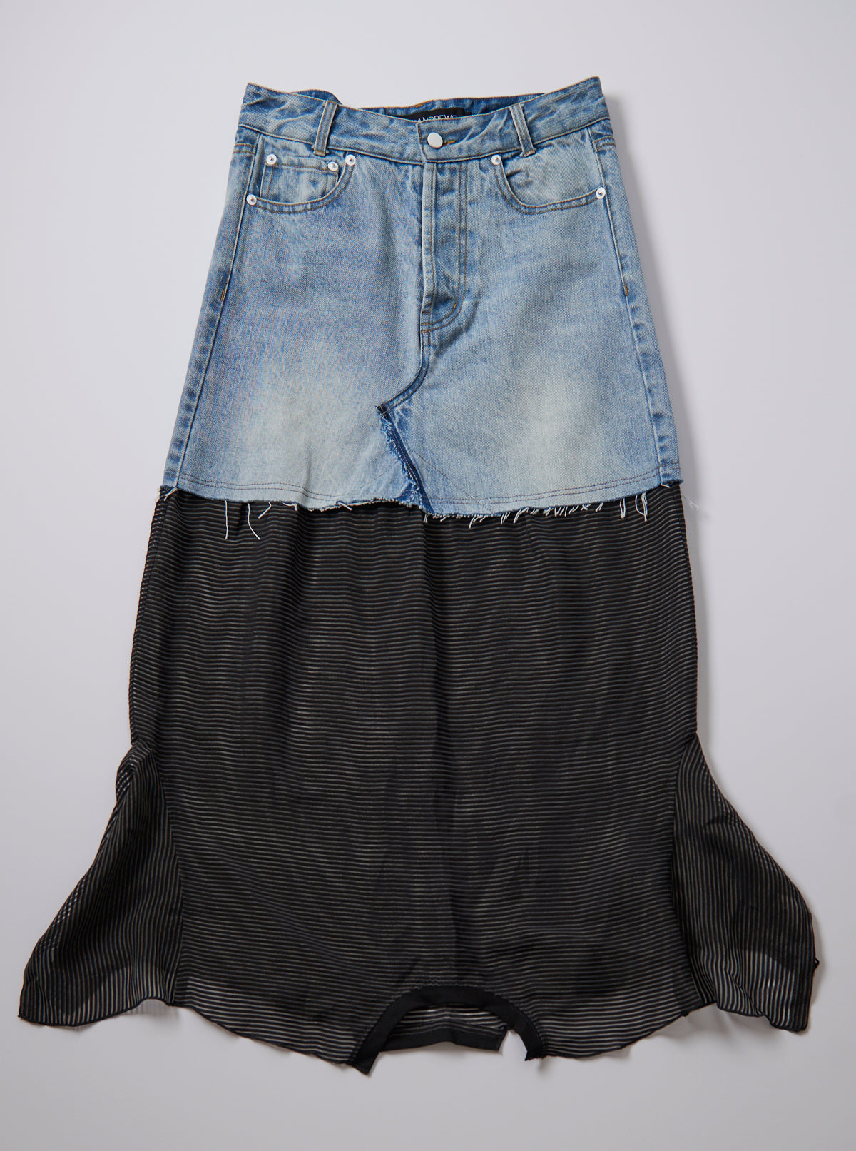 Vinti Andrews Organza T shirt Jean Skirt