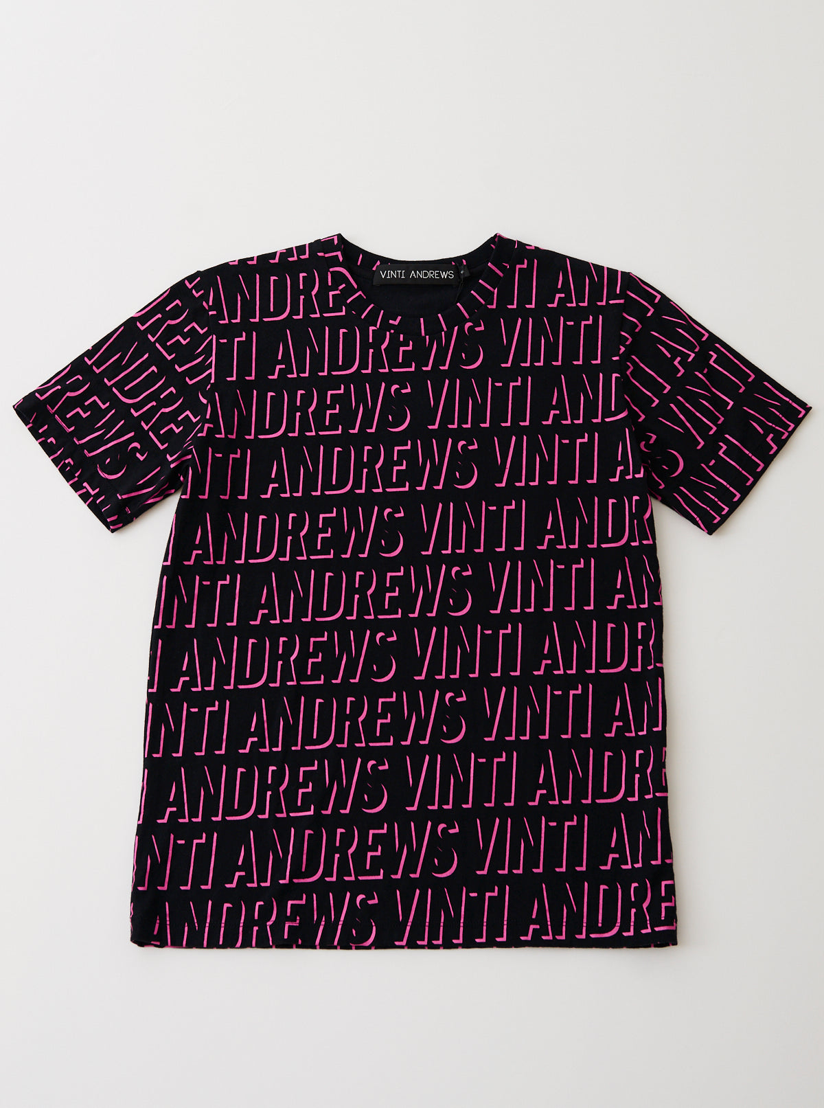 VINTI ANDREWS Pink Printed T-Shirt