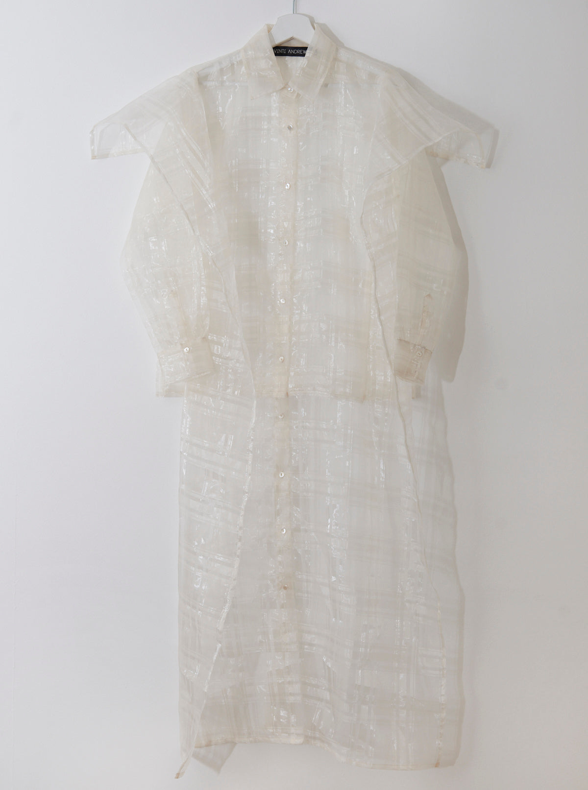 Plaid Organza Shirt