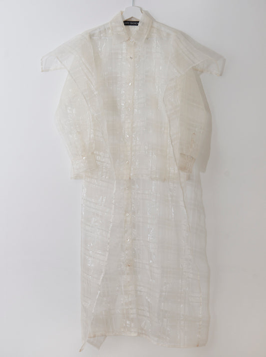 Plaid Organza Shirt