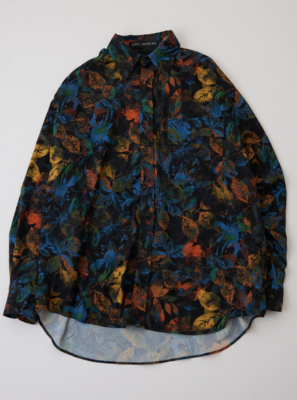 Vinti Andrews Midnight Floral Shirt