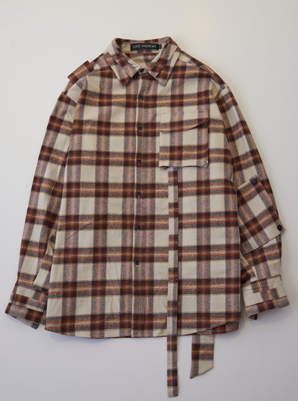 Vinti Andrews Back Pocket Shirt Plaid