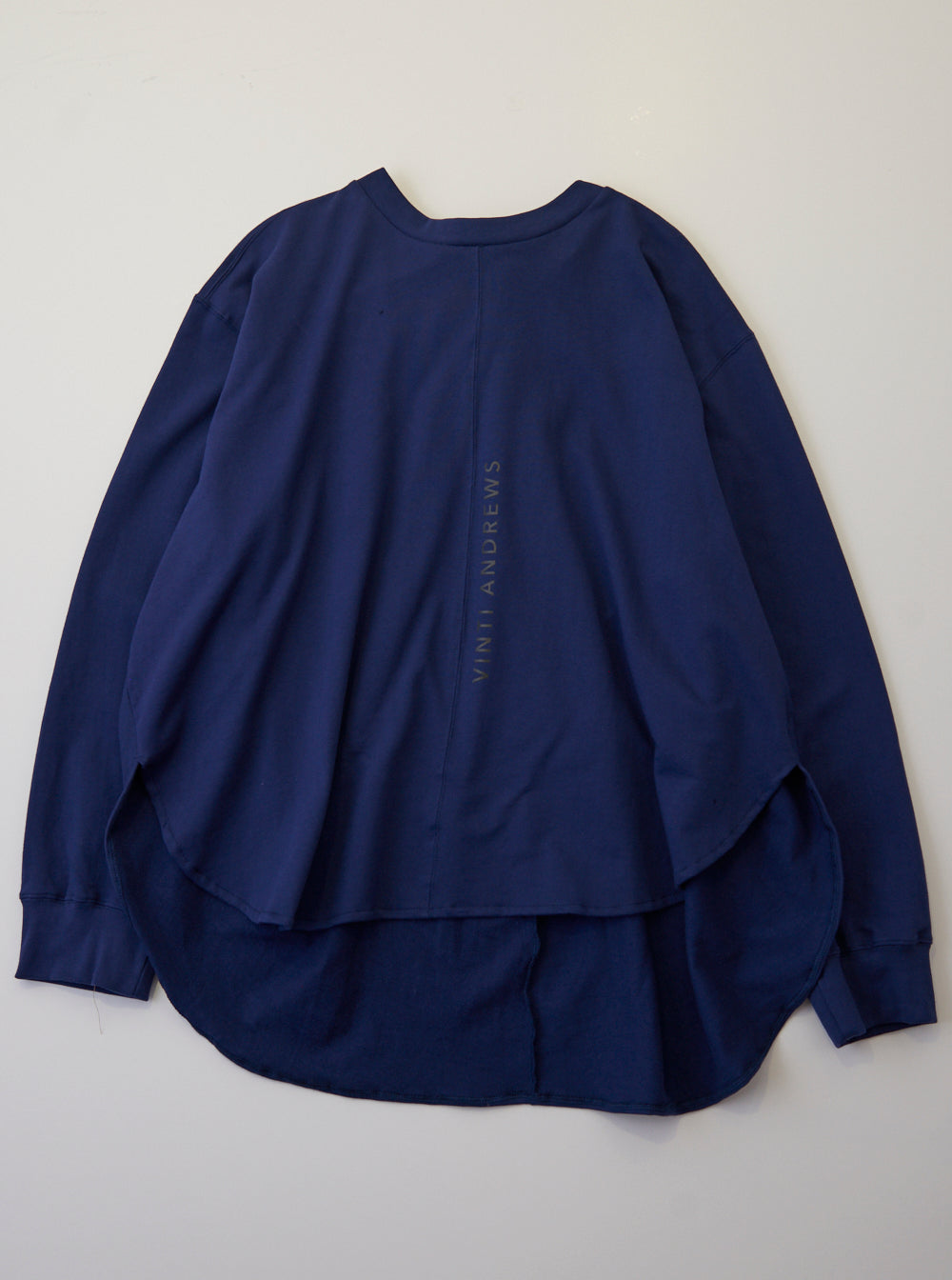 Vinti Andrews Drape Sweatshirt Navy