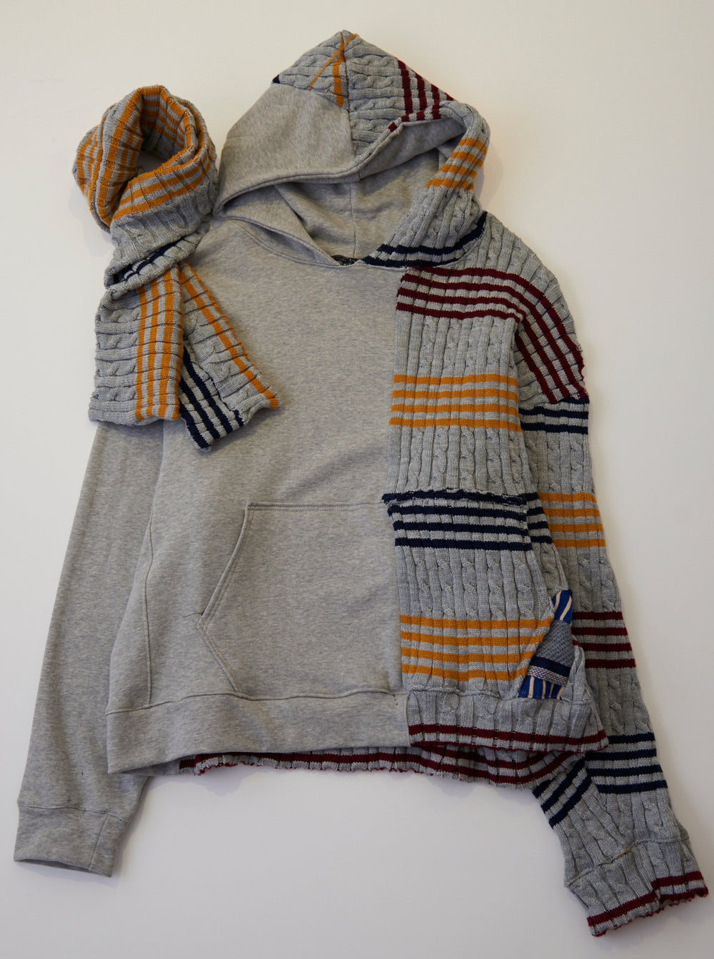 Vinti Andrews Scarf Jumper Hoody Grey