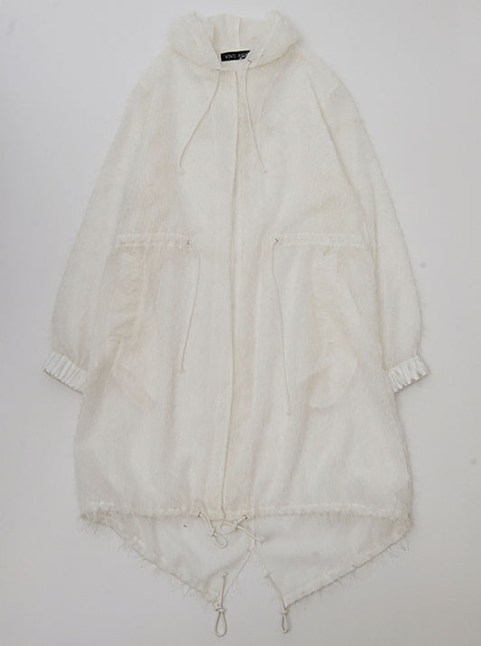 Vinti Andrews Yarn Organza Off White Parka