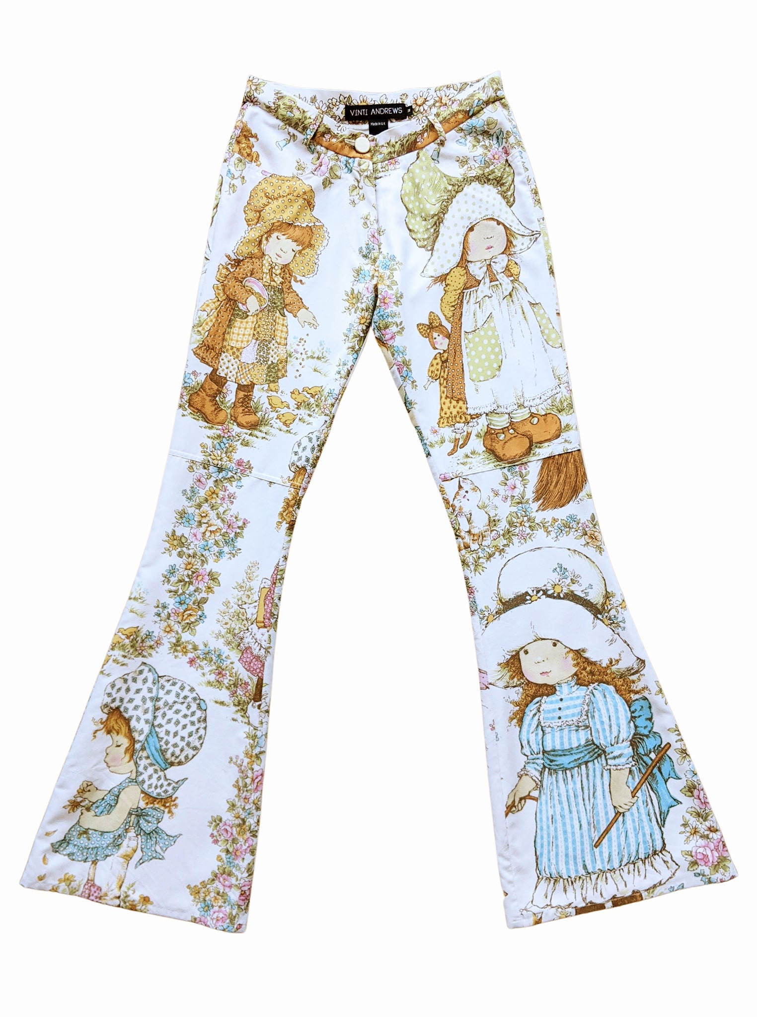 Vinti Andrews Upcycled Girls Flare Trousers