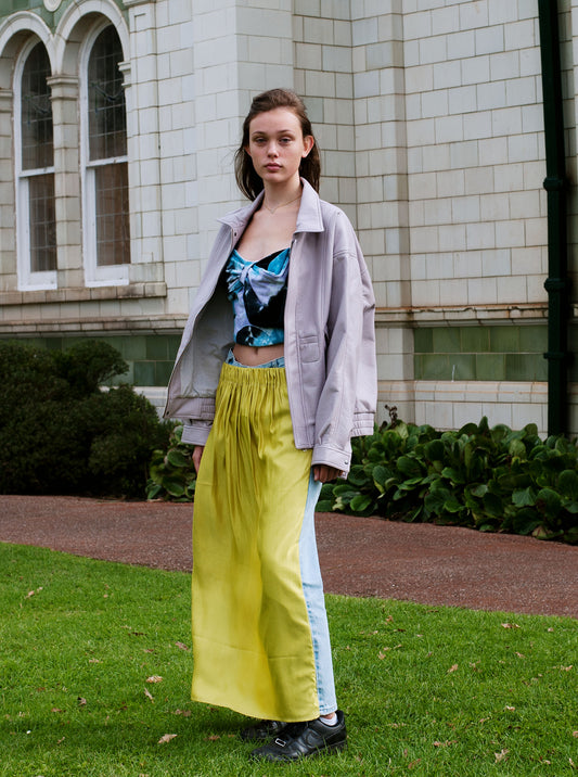 Vinti Andrews Satin Skirt Jean