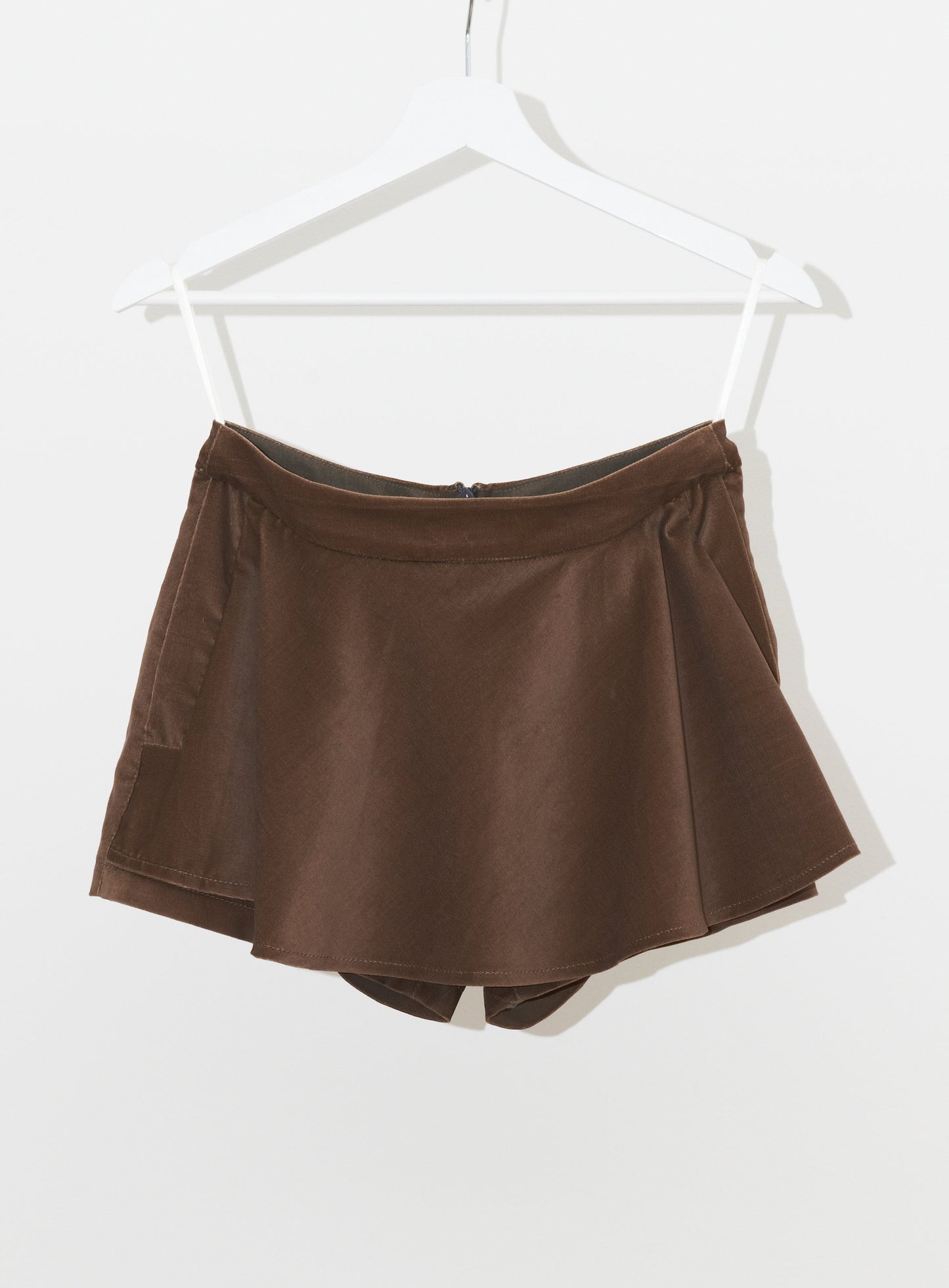 Vinti Andrews Velour Skirt Shorts
