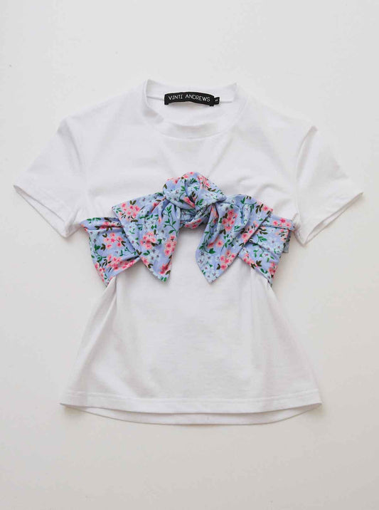 Vinti Andrews Bustier Bow Sakura T-Shirt
