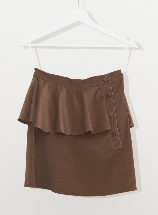 Vinti Andrews Velour Placket Skirt