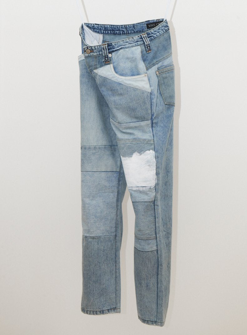 Vinti Andrews Reworked Painted Jeans
