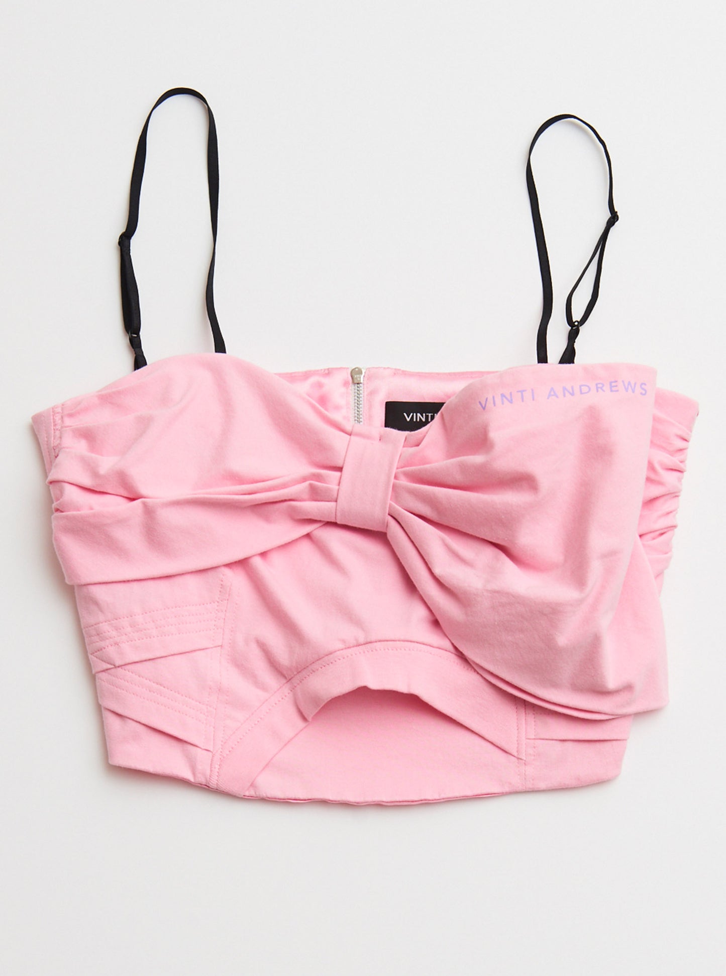 Bow T-Shirt Bustier Pink