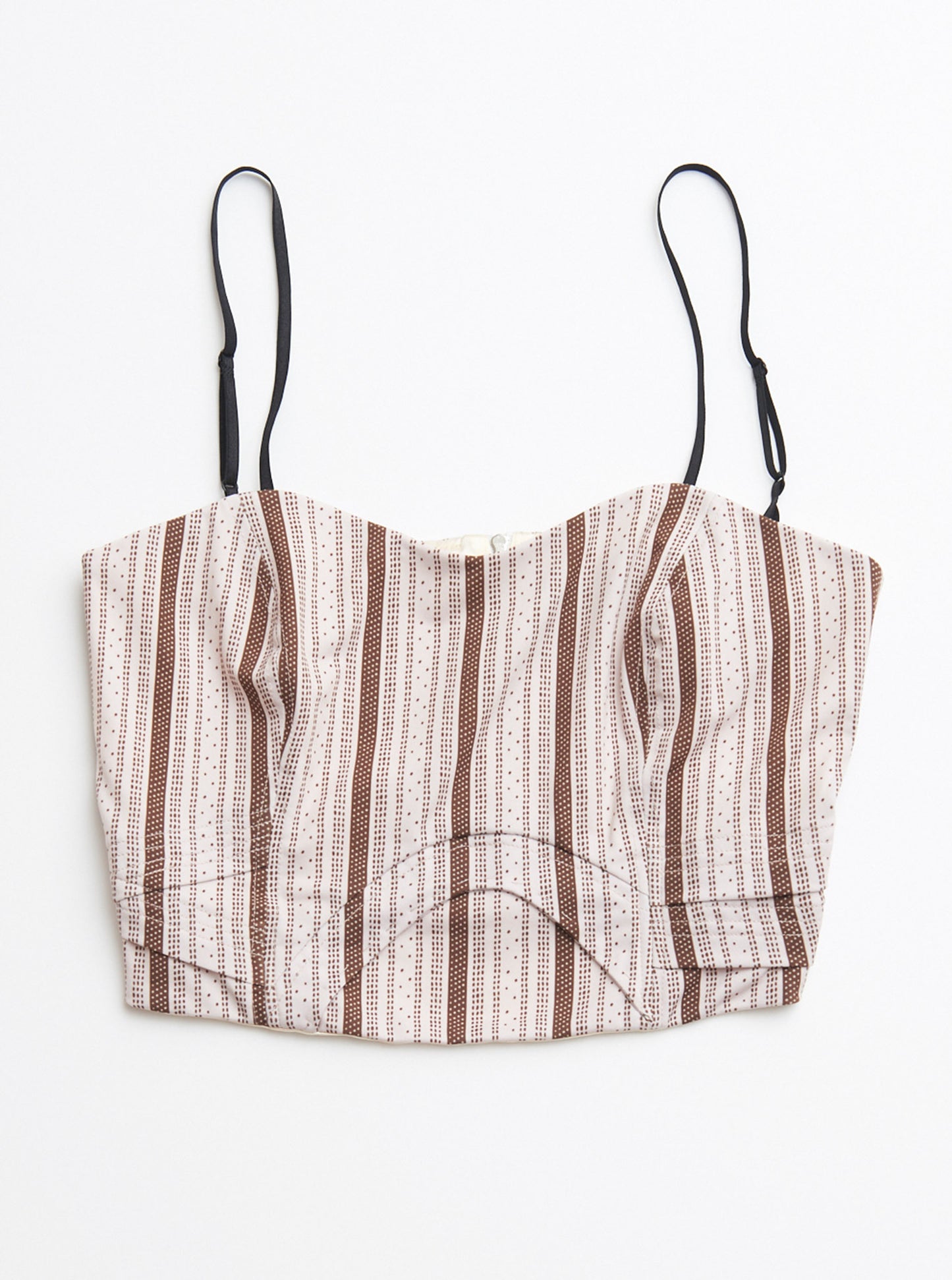 Vinti Andrews T-Shirt Bustier Retro Stripes