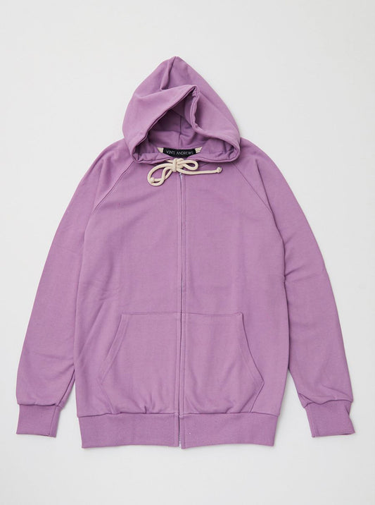 Vinti Andrews Colour Zip Up Hoody Purple