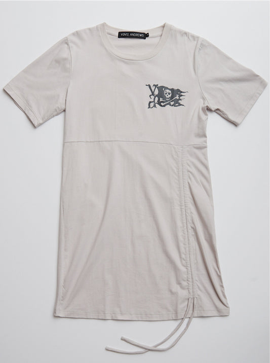 Vinti Andrews Pull-up T-Shirt Dress Grey
