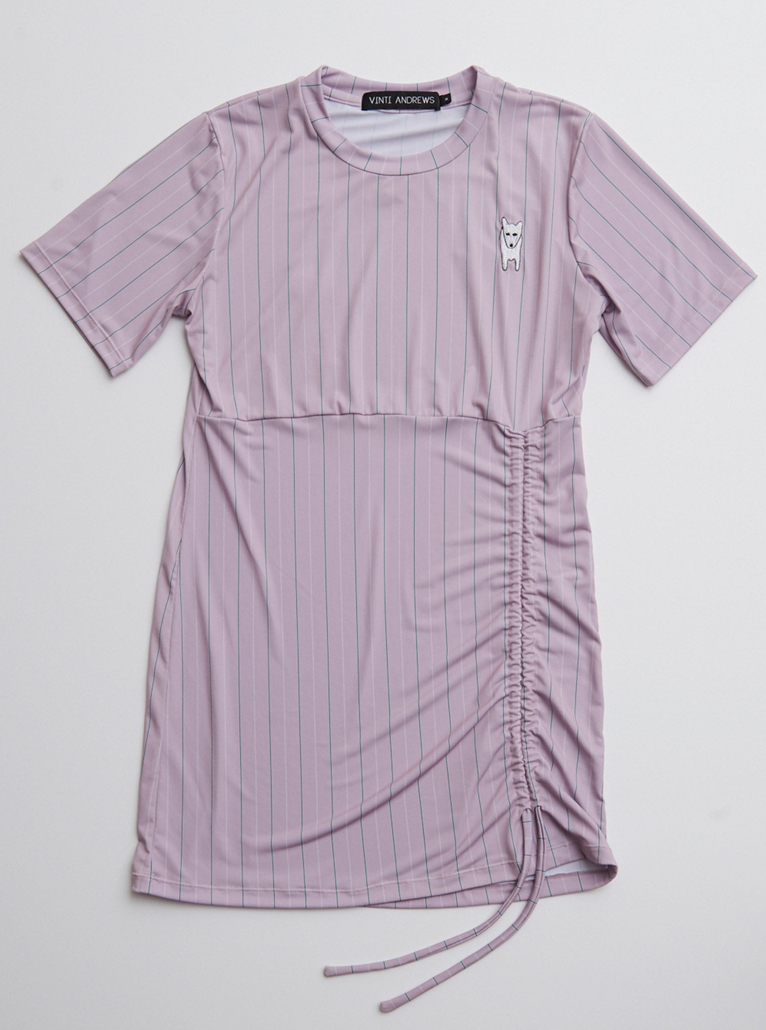 Vinti Andrews Pull-up T-Shirt Dress Retro Lilac