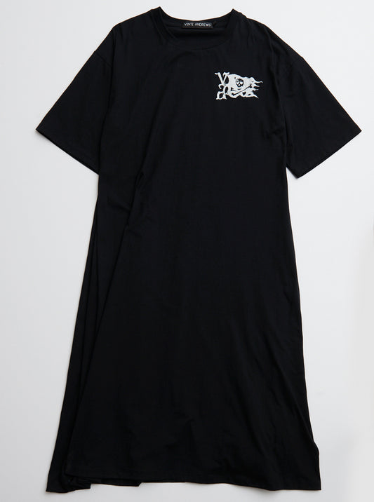 Vinti Andrews Flare T-Dress Black