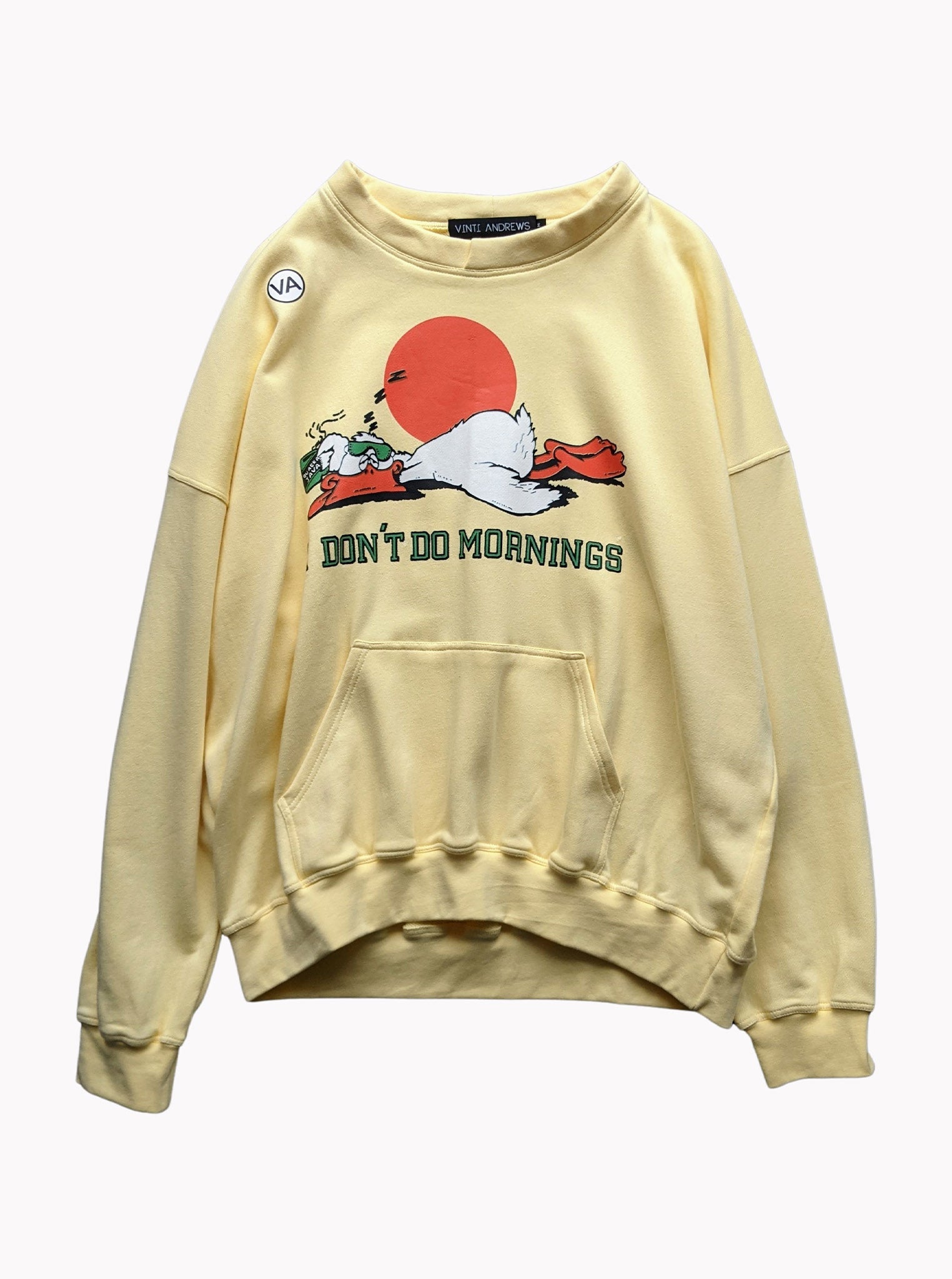 Vinti Andrews Printed Sweatshirt MORNING Yellow