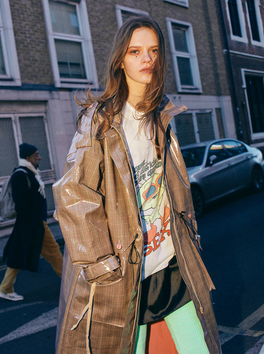 Vinti Andrews PV Plaid Trench