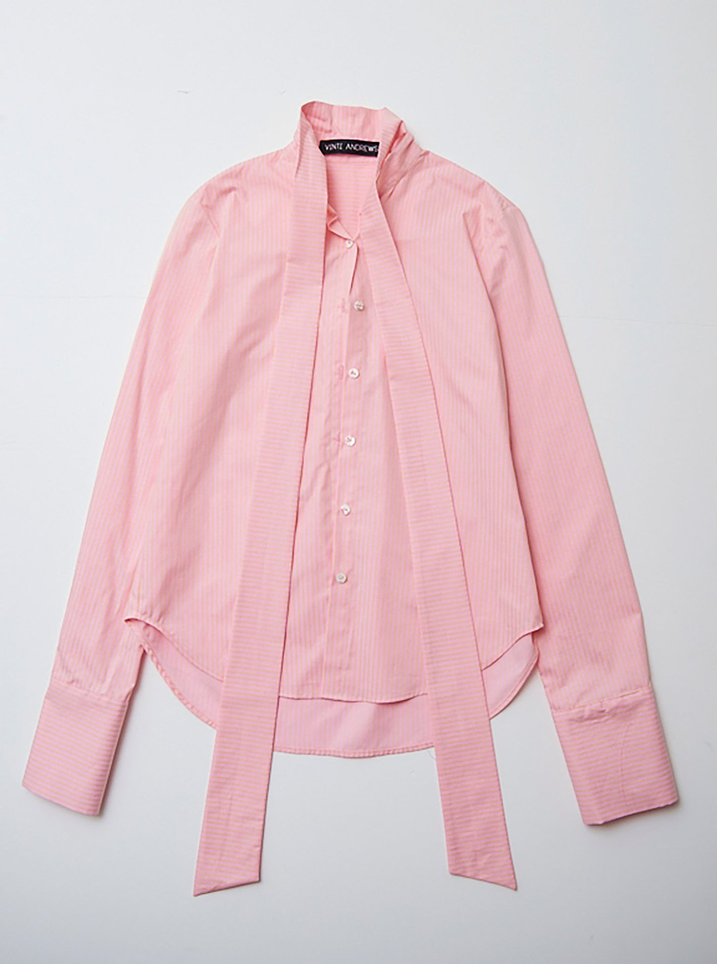 Vinti Andrews Extended Collar Shirt Pink